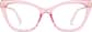 Front view of Cat-Eye Glasses 7835119 in Pink thumbnail