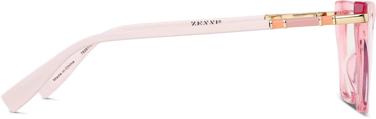 Side view of Cat-Eye Glasses 7835119 in Pink