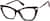 Angle view of Cat-Eye Glasses 7835121 in Black thumbnail