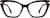 Front view of Cat-Eye Glasses 7835121 in Black thumbnail
