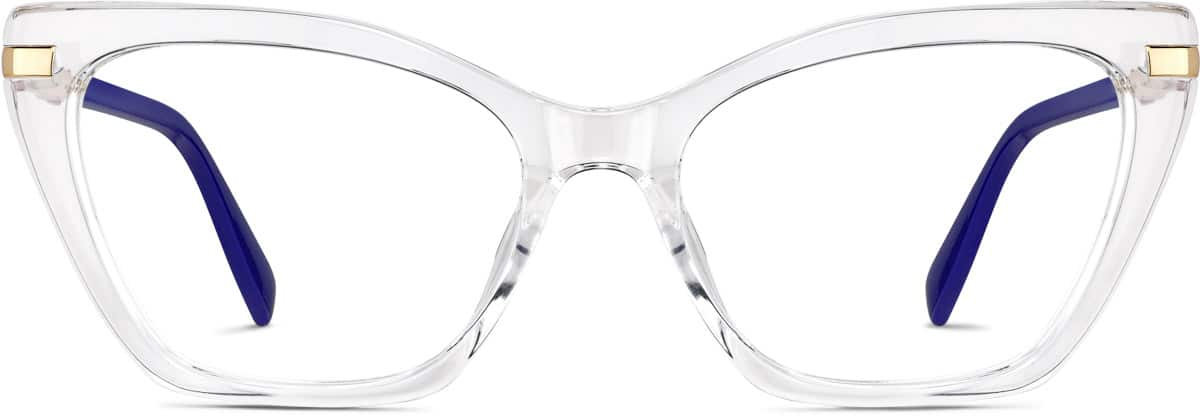 Front view of Cat-Eye Glasses 7835123 in Clear