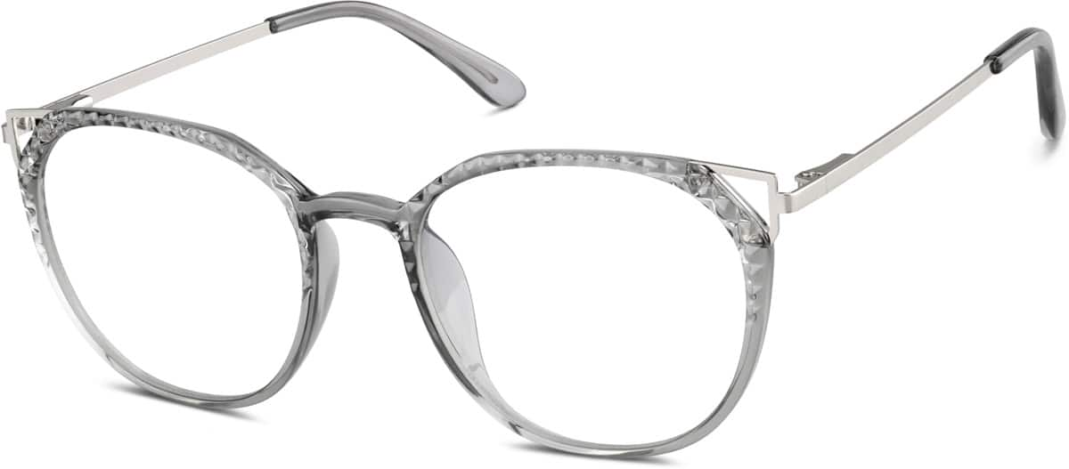 Angle view of Round Glasses 7835212 in Gray