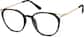Angle view of Round Glasses 7835221 in Black thumbnail