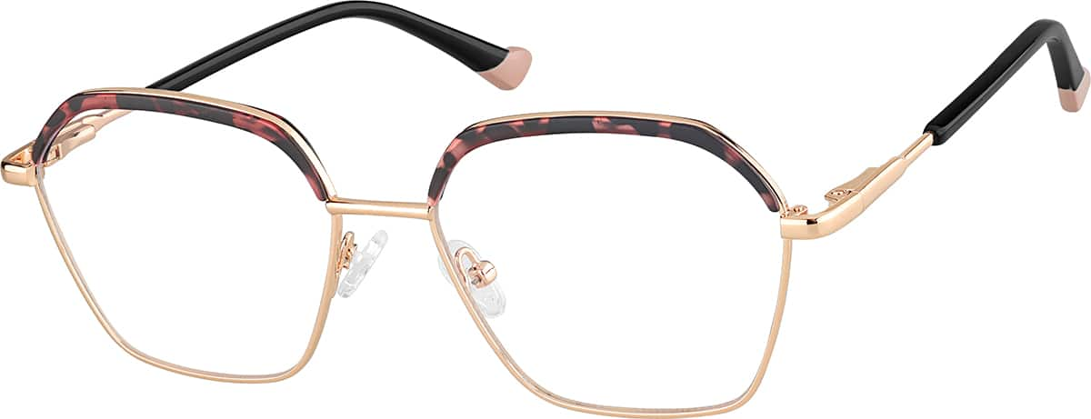 Angle view of Browline Glasses 7835339 in Tortoiseshell