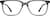 Front view of Rectangle Glasses 7835912 in Gray thumbnail