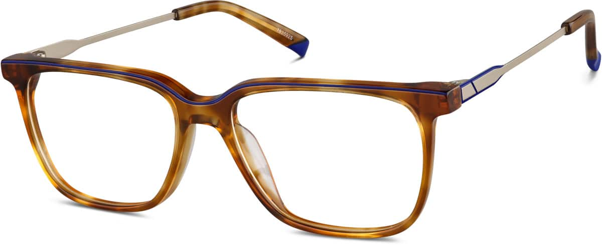 Angle view of Rectangle Glasses 7835925 in Tortoiseshell