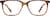 Front view of Rectangle Glasses 7835925 in Tortoiseshell thumbnail
