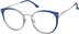 Round Glasses 7837316 in Blue