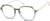 Angle view of Geometric Glasses 7837515 in Brown thumbnail