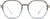 Front view of Geometric Glasses 7837515 in Brown thumbnail