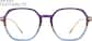 Front view of Geometric Glasses 7837517 in Purple thumbnail