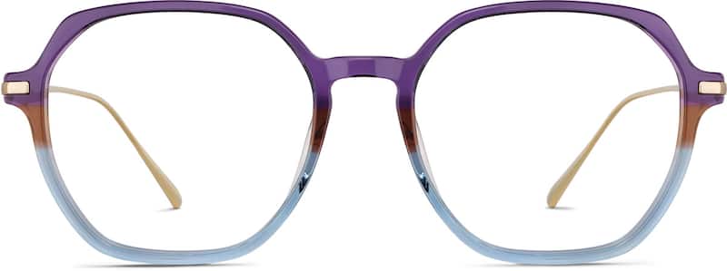 Purple Geometric Glasses