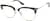 Angle view of Cat-Eye Glasses 7837621 in Black thumbnail