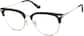 Angle view of Browline Glasses 7837621 in Black thumbnail