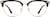 Front view of Cat-Eye Glasses 7837621 in Black thumbnail