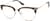 Angle view of Cat-Eye Glasses 7837625 in Tortoiseshell/Gold thumbnail