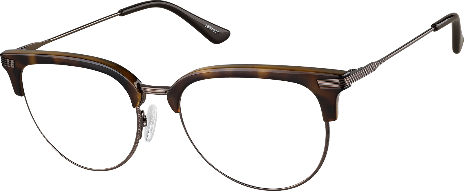 Tortoiseshell/Gold Browline Glasses #7837625 | Zenni Optical