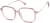 Angle view of Square Glasses 7837719 in Pink thumbnail