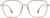 Front view of Square Glasses 7837719 in Pink thumbnail