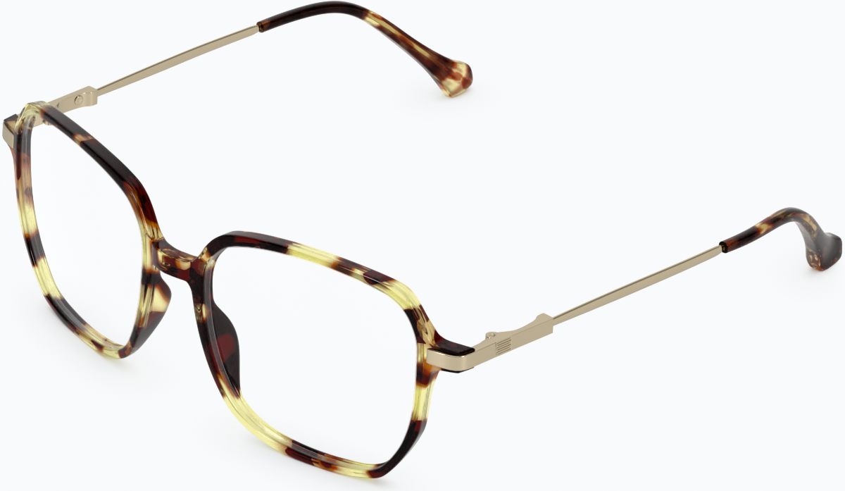 Angle view of Square Glasses 7837725 in Tortoiseshell thumbnail