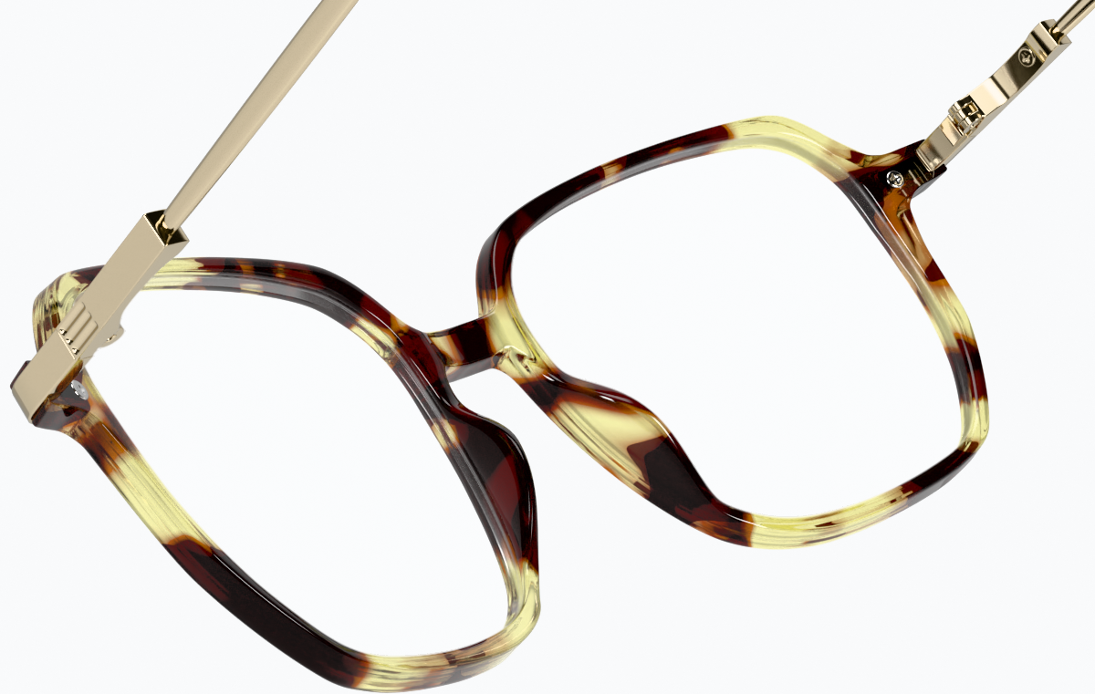See-through view of Square Glasses 7837725 in Tortoiseshell thumbnail
