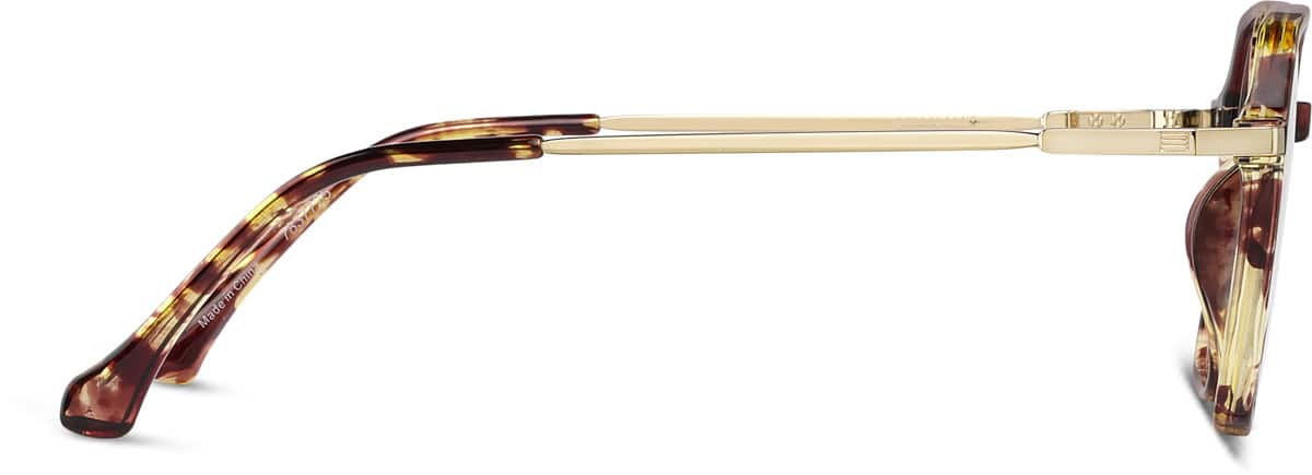 Side view of Square Glasses 7837725 in Tortoiseshell