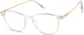 Angle view of Round Glasses 7837823 in Clear thumbnail