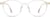 Front view of Square Glasses 7837823 in Clear thumbnail