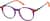 Angle view of Kids' Round Glasses 7837917 in Purple thumbnail
