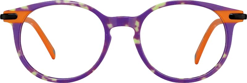 Purple Kids' Round Glasses