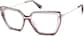 Angle view of Premium Cat-Eye Glasses 7838015 in Brown thumbnail