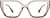 Front view of Premium Cat-Eye Glasses 7838015 in Brown thumbnail