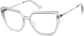 Angle view of Premium Cat-Eye Glasses 7838030 in White thumbnail