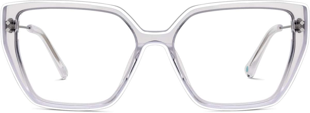 Front view of Premium Cat-Eye Glasses 7838030 in White