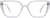 Front view of Premium Cat-Eye Glasses 7838030 in White thumbnail
