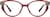 Front view of Premium Cat-Eye Glasses 7838218 in Red thumbnail