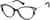 Angle view of Premium Cat-Eye Glasses 7838221 in Black thumbnail