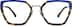 Premium Geometric Glasses 7838316 in Blue