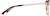 Side view of Premium Geometric Glasses 7838318 in Red thumbnail