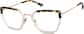 Angle view of Premium Geometric Glasses 7838325 in Tortoiseshell thumbnail