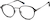 Angle view of Round Glasses 7838421 in Black thumbnail