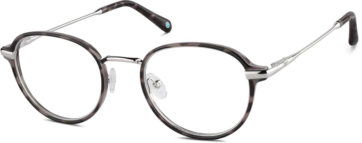 Angle view of Round Glasses 7838439 in Pattern