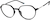 Angle view of Round Glasses 7838621 in Black thumbnail