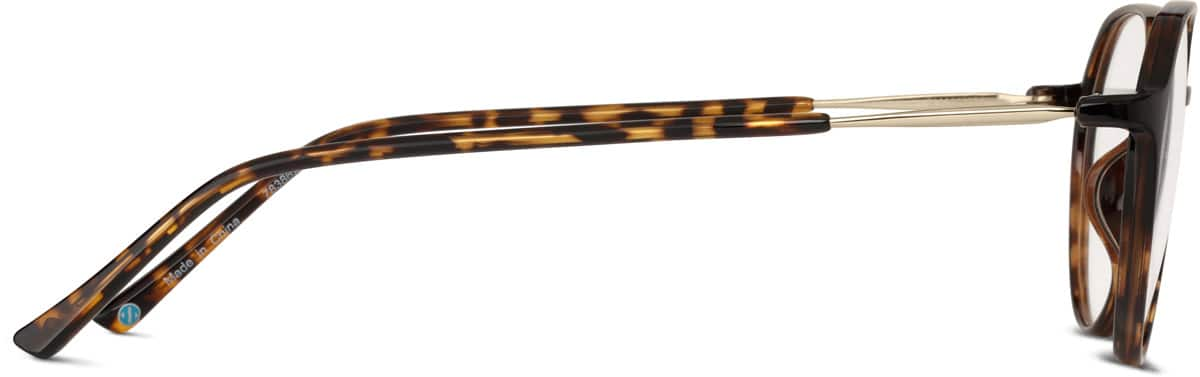 Side view of Round Glasses 7838625 in Tortoiseshell