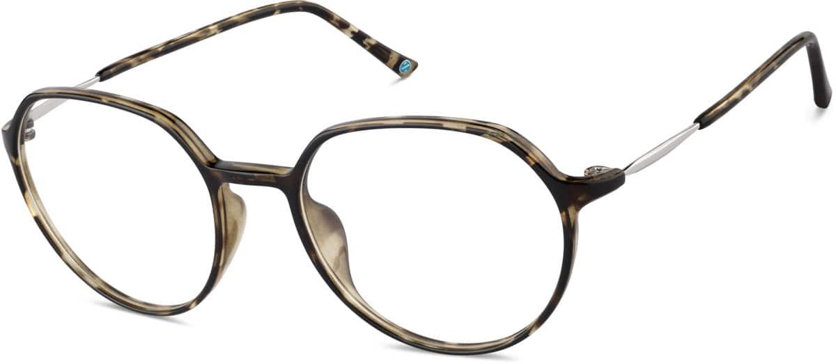 Angle view of Round Glasses 7838635 in Pattern