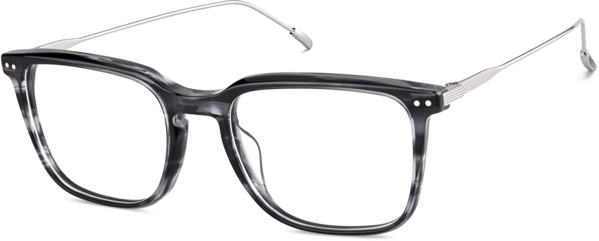 Angle view of Square Glasses 7839112 in Gray