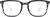 Front view of Square Glasses 7839112 in Gray thumbnail