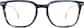 Front view of Square Glasses 7839116 in Blue thumbnail