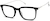 Angle view of Square Glasses 7839121 in Black thumbnail