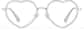 Front view of Heart-Shaped Glasses 7839223 in Clear thumbnail